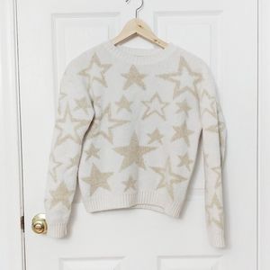 urban outfitters ecote boxy crew knit star sweater